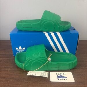 Adidas Adilette 22 Unisex Slip-On Slides Sandals Bold Green IF3661 Men’s Sz